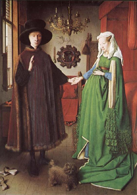 EYCK, Jan van The marriage of arnolfini France oil painting art